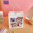 Cute simple cartoon white paper portable shopping packaging gift storage bagpicture9