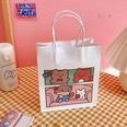 Cute simple cartoon white paper portable shopping packaging gift storage bagpicture11