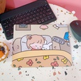 Fashion cartoon girl nonslip waterproof heart notebook cute office computer mouse padpicture14