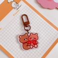 Cute heart shaped bear pendant bag jewelry girl keychainpicture15