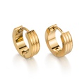 simple geometric plain stainless steel ear buckles wholesalepicture5