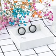Simple Trendy Jewelry No Ear Holes Stainless Steel Earrings Wholesalepicture8