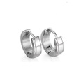 simple solid color  stainless steel geometric hoop earrings wholesalepicture8
