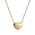 Fashion Heartshaped Necklace Simple Stainless Steel Clavicle Chainpicture9
