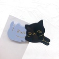 Korean cute couple stitching cat duckbill clip Korean hairpinpicture13