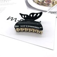 Acrylic butterfly shape black hair clip 6cm bath dish hair catch clippicture11