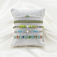 bohemian green tila beads handbeaded five stacked braceletpicture11