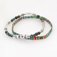 Bohemian style simple green crystal tila glass beads handbeaded braceletpicture10