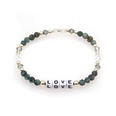Bohemian style simple green crystal tila glass beads handbeaded braceletpicture11