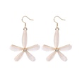 fashion white daisy flower pearl tassel earrings wholesalepicture10