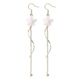 fashion white daisy flower pearl tassel earrings wholesalepicture13