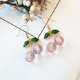 Korean version of cherry heart dripping oil alloy earringspicture13