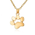cute cat paw pendant necklace fashion footprint alloy necklacepicture11