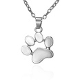 cute cat paw pendant necklace fashion footprint alloy necklacepicture12