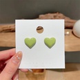 2022 new candy color heart shape alloy stud earringspicture12
