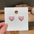 2022 new candy color heart shape alloy stud earringspicture13