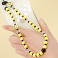 new macaron yellow crystal smiley beaded mobile phone chain lanyardpicture12