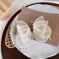 fashion mesh bow with diamond hairpin Korean spring clippicture12