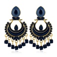 fashion oil drop flower pendant earrings ethnic style alloy earringspicture12