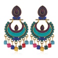 fashion oil drop flower pendant earrings ethnic style alloy earringspicture16