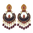 fashion oil drop flower pendant earrings ethnic style alloy earringspicture13