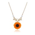 fashion cute sunflower pendant alloy necklacepicture14