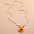 fashion cute sunflower pendant alloy necklacepicture13