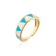 new color dripping oil geometric open ring copper jewelry womenpicture18