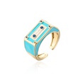 fashion robot shape ring opening adjustable punk style copper jewelrypicture13
