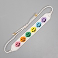 Niche bohemian spring and summer new colorful smiley face beads woven braceletpicture12