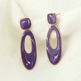 vintage contrast color oil drop tassel long metal stud earrings wholesalepicture13