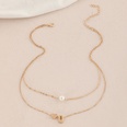 fashion alphabet pearl doublelayer heartshaped alloy necklacepicture26