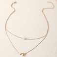fashion alphabet pearl doublelayer heartshaped alloy necklacepicture29