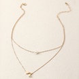 fashion alphabet pearl doublelayer heartshaped alloy necklacepicture37