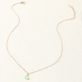 fashion heartshaped pendant necklace color drip oil alloy necklacepicture15