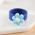 simple acrylic ring female Korean color heart flower index finger ringpicture29