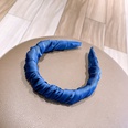 retro solid color fold silk wrinkled large headband wholesalepicture13