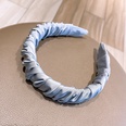 retro solid color fold silk wrinkled large headband wholesalepicture16