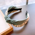retro floral printing contrast color kink stitching headband wholesalepicture15