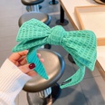 simple solid color waffle doublelayer threedimensional bow headband jewelrypicture13