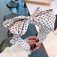 vintage contrast color cream polka dots threedimensional bow headband wholesalepicture13