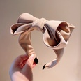 retro solid color threedimensional big flower bud bow hairpin headband wholesalepicture14