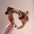 retro solid color threedimensional big flower bud bow hairpin headband wholesalepicture15