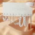 simple butterfly snake shaped inlaid pearl earrings cardboard multipiece setpicture13