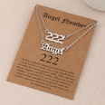 Fashion Necklace Lucky Numbers Simple Alloy Doublelayer Necklacepicture13