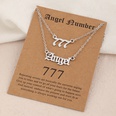 Fashion Necklace Lucky Numbers Simple Alloy Doublelayer Necklacepicture17