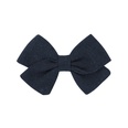 childrens hair accessories simple bow ponytail clip solid color fabric hair clippicture13