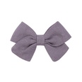childrens hair accessories simple bow ponytail clip solid color fabric hair clippicture15