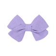 childrens hair accessories simple bow ponytail clip solid color fabric hair clippicture17