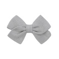 childrens hair accessories simple bow ponytail clip solid color fabric hair clippicture19